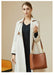 Women’s Genuine Leather Bucket Bag – Soft Cowhide Shoulder Handbag - Samanta Factory