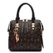 Women’s PU Leather Tote Handbag – Large Capacity Letter Design Tassel Shoulder Bag SF