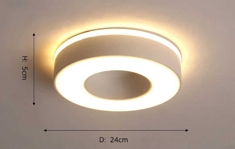 New Design LED Ceiling Light – Modern Corridor, Art Gallery & Balcony Lamp in White & Black - Samanta Factory