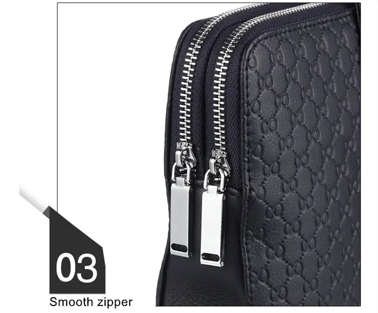 Men’s Laptop Briefcase – Double-Layer Business Shoulder Bag SF