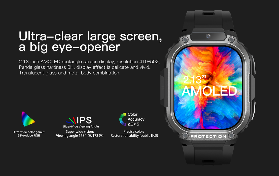 Smart Watch – 2.13 AMOLED Display with GPS & Health Tracking
