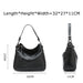 Genuine Leather Shoulder Bag – Soft, Versatile Hobo with Ruched Design - Samanta Factory