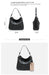 Genuine Leather Shoulder Bag – Soft, Versatile Hobo with Ruched Design - Samanta Factory