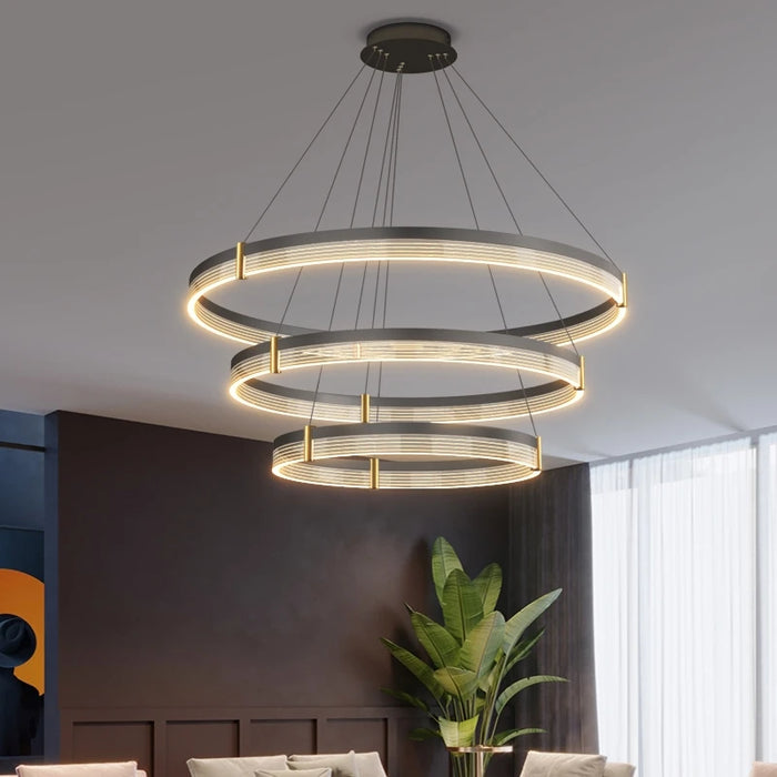 Stylish Nordic LED Pendant Light Fixture with Aluminum Frame & Long-Lasting LEDs - Samanta Factory