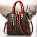 Women’s PU Leather Tote Handbag – Large Capacity Letter Design Tassel Shoulder Bag SF