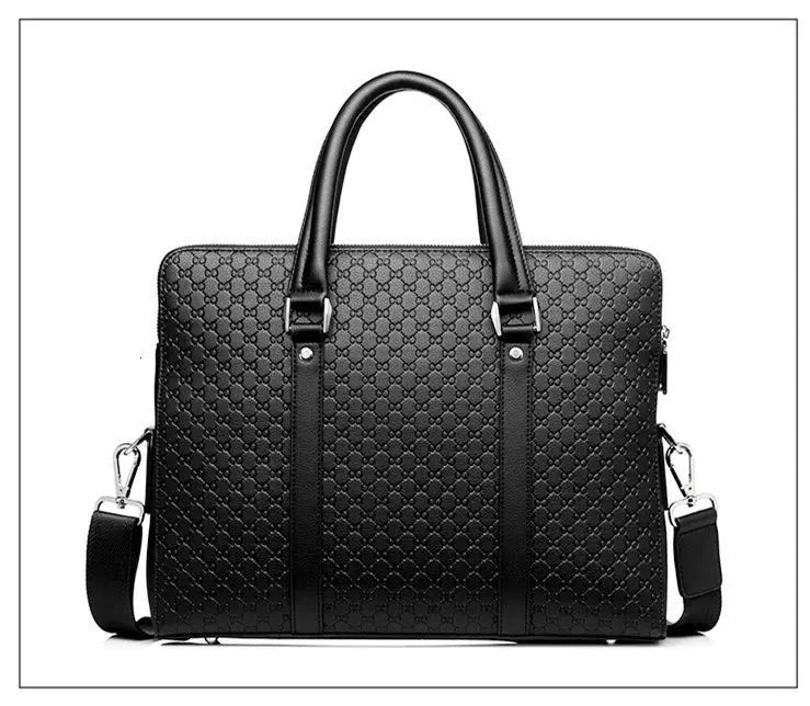 Men’s Laptop Briefcase – Double-Layer Business Shoulder Bag SF