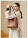 Women’s Genuine Leather Bucket Bag – Soft Cowhide Shoulder Handbag - Samanta Factory