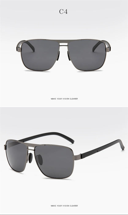 Myopia Reading Glasses for Men – Custom Prescription Alloy Frame with Polarized Lenses