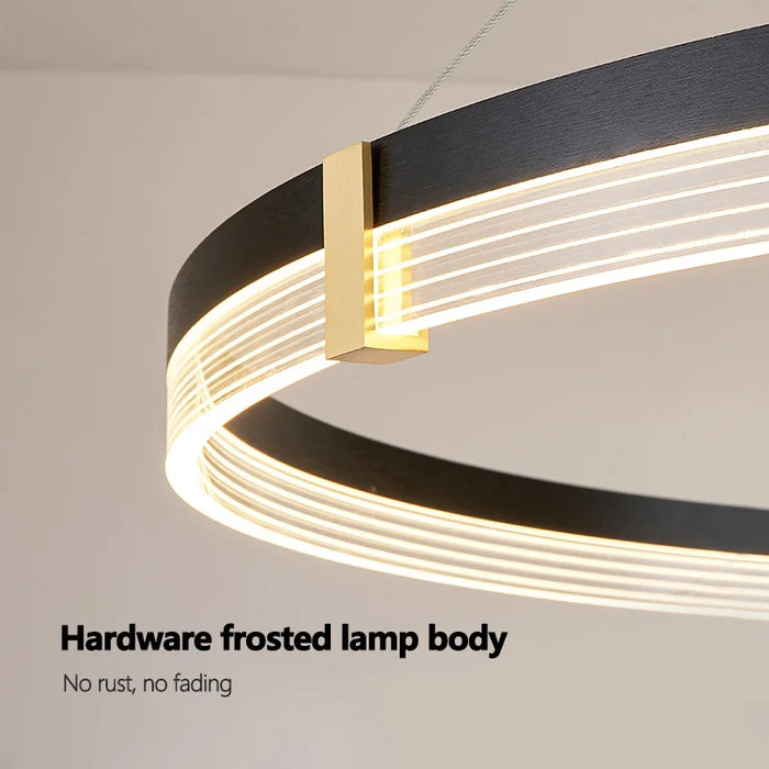 Stylish Nordic LED Pendant Light Fixture with Aluminum Frame & Long-Lasting LEDs - Samanta Factory