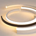 Modern Black LED Ceiling Light – Metal & Acrylic Surface-Mounted Fixture - Samanta Factory