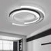 Modern Black LED Ceiling Light – Metal & Acrylic Surface-Mounted Fixture - Samanta Factory