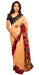 Elegant Kotpad saree handwoven in Odisha with natural Aul tree dyes, tribal motifs, and matching blouse piece
