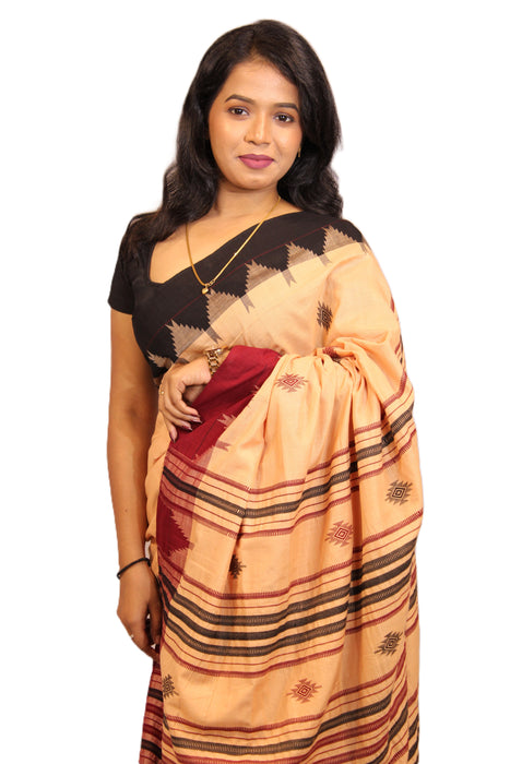 Kotpad Saree – Handwoven Tribal Weave with Natural Aul Tree Dyes