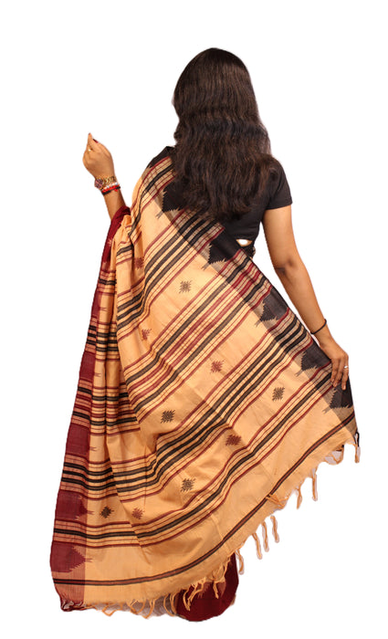 Kotpad Saree – Handwoven Tribal Weave with Natural Aul Tree Dyes