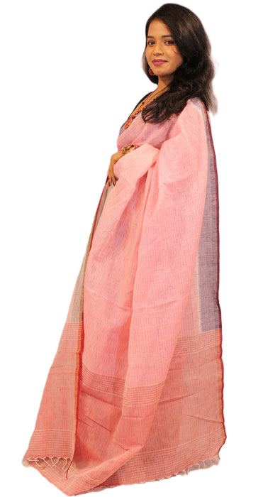 Khandua Cotton Saree – Handwoven Ikat with Traditional Motifs