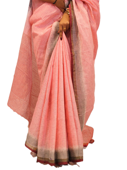 Khandua Cotton Saree – Handwoven Ikat with Traditional Motifs