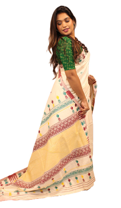 Tussar Silk Saree – Wild Kosa Silk with Natural Golden Sheen & Traditional Handloom Weaves
