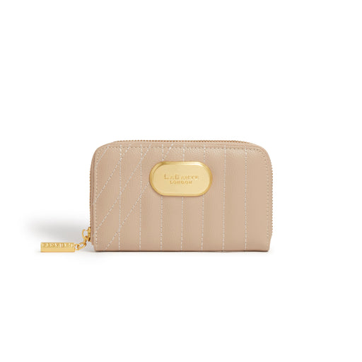 Kenia Vegan Zip Around Wallet with multiple card slots, coin holder, and eco-friendly materials