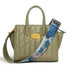 Women’s Mini Demi Crossbody Tote Bag with Iris Scott artistic strap – cruelty-free and sustainable design
