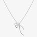 Elegant Snake Cubic Bow Necklace in Sterling Silver and 18k Vermeil