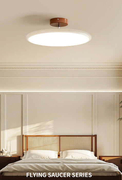 Round LED Ceiling Lamp – Modern Colorful Lighting for Bedrooms & Living Rooms - Samanta Factory