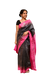 Handwoven Tussar Silk Saree with Madhubani and Pattachitra traditional motifs in golden wild silk