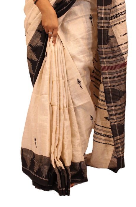 Kotpad Saree – Handwoven Tribal Weave in Natural Aul Dye
