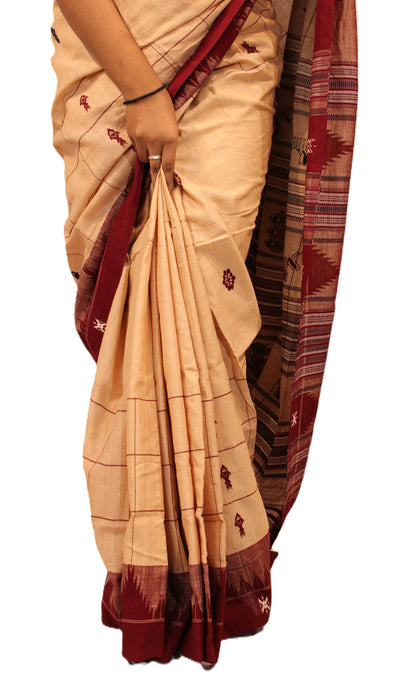 Kotpad Saree – Handwoven Tribal Design in Natural Aul Dye