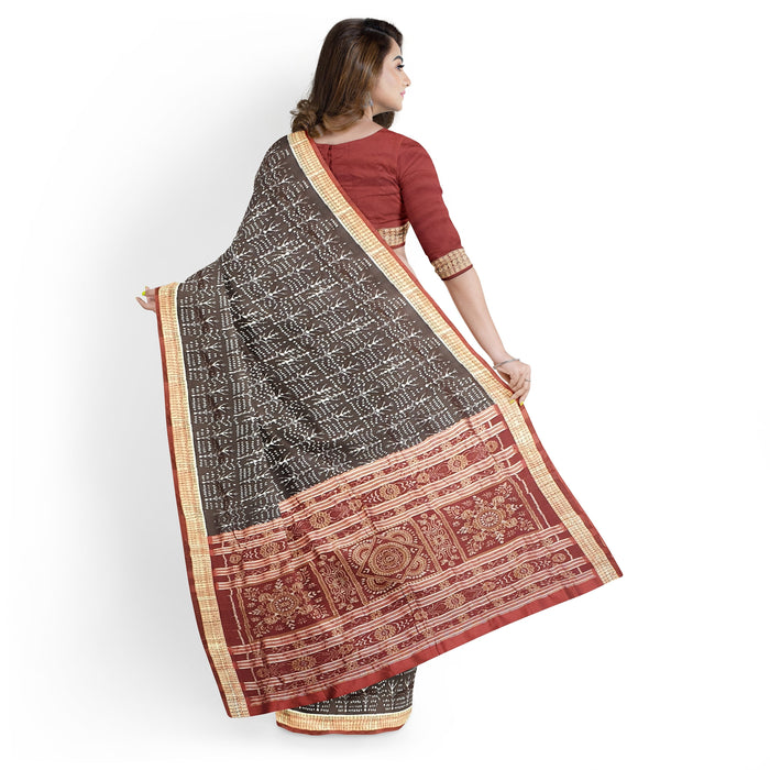 Sambalpuri Saree – Handwoven Bandha Ikat with Traditional Odia Motifs