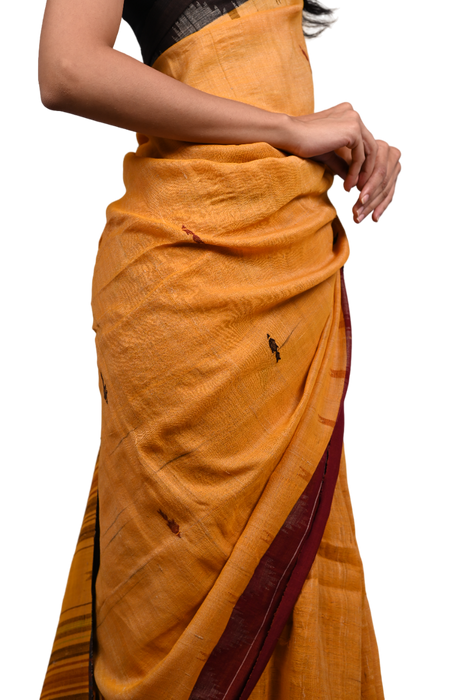 Kotpad Saree – Handloom Tribal Weave with Natural Aul Tree Dye