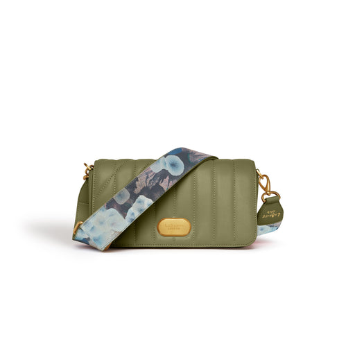 Aurora Crossbody Bag with Iris Scott artistic strap – women’s vegan crossbody, shoulder, and clutch bag
