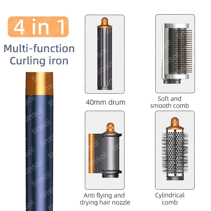 Professional Hair Dryer & Styler – Coanda Airflow with Curling, Straightening & Anti-Frizz Nozzles