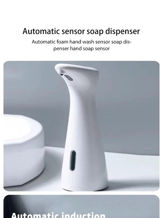 Automatic Soap Dispenser – Touchless Sensor with 0.2s Fast Dispense & Waterproof Non-Slip Base