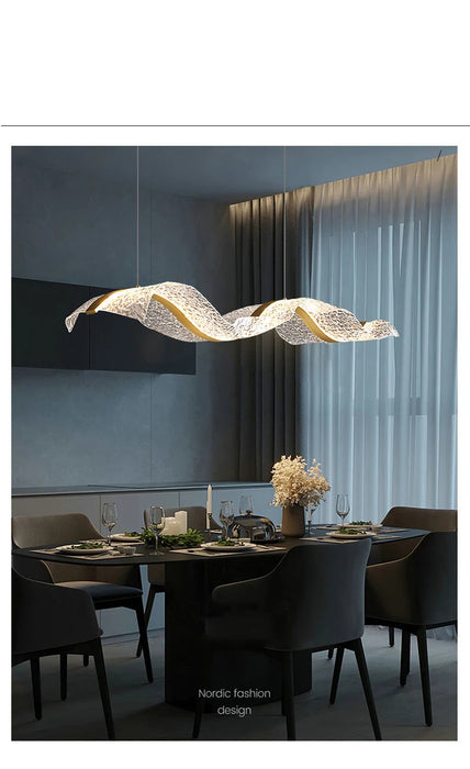 Modern LED Pendant Light – Smart Dimmable with Remote Control SF