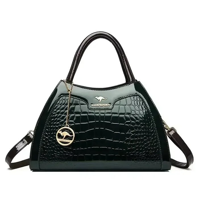 High-Quality PU Leather Handbag for Women – Animal Print Casual Tote, Versatile Fashion Bag - Samanta Factory