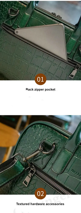 Leather Laptop Briefcase – Stylish Multi-Use Work Bag for Women SF