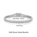 Luxury D Color Round Cut Bracelet for Men & Women - Samanta Factory