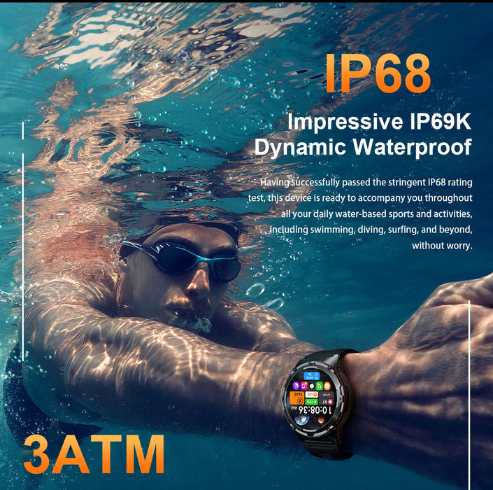 Outdoor Sports Smartwatch – 1.39″ AMOLED, GPS & Swimming Mode SF