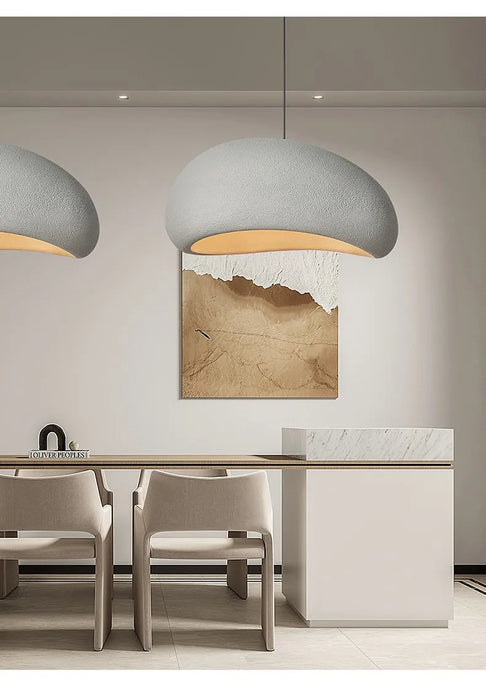 Nordic Wabi-Sabi 3-Lights Pendant Lamp – Minimalist E27 Hanging Ceiling Light for Dining & Living Rooms - Samanta Factory