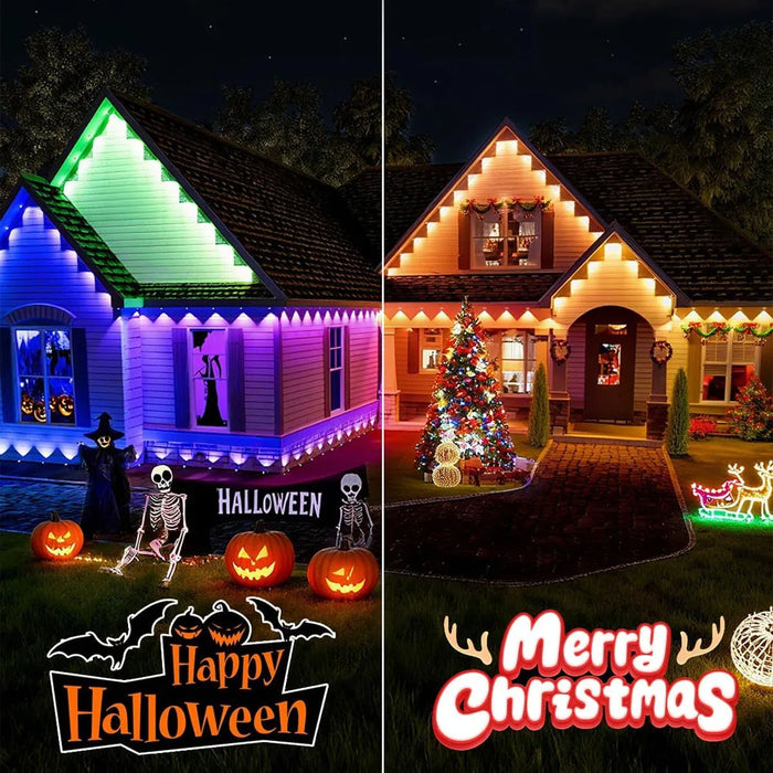 Outdoor LED String Lights – Multi-Color App & Remote Control