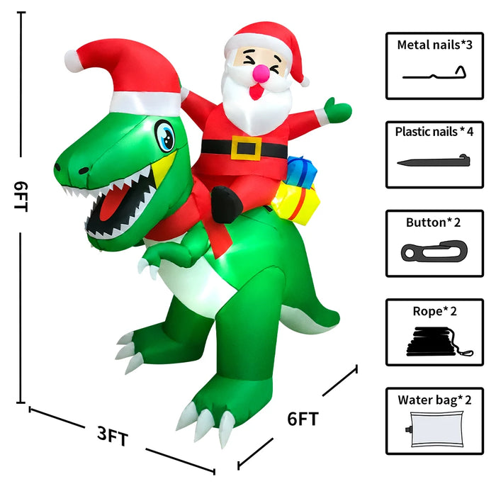 Inflatable Santa Claus Decoration – Outdoor Christmas Yard Display