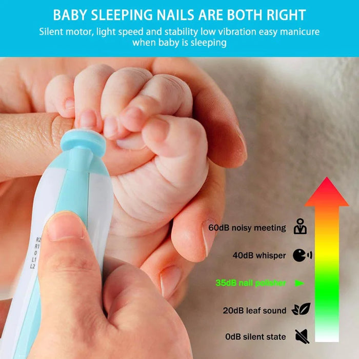 Electric Baby Nail Trimmer – Safe & Gentle Nail Clipper for Newborns and Toddlers