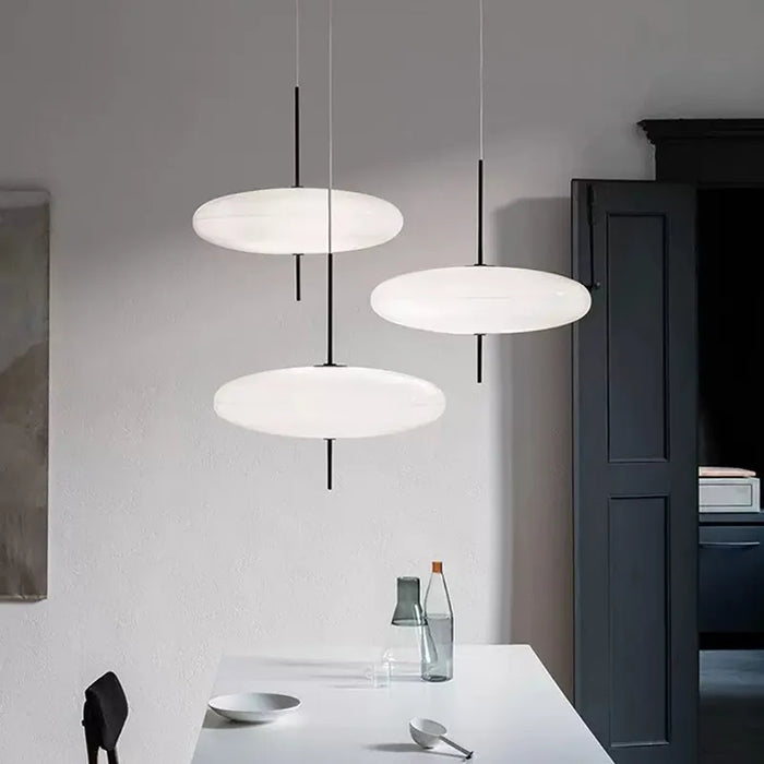 Modern Pendant Light – Flying Saucer Design with LED Illumination