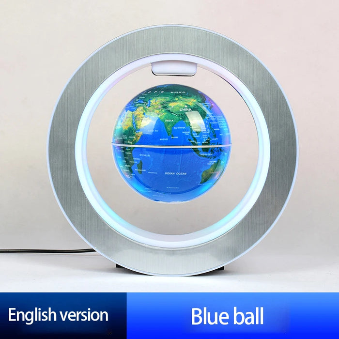 Floating Moon Globe Lamp – O-Type Magnetic Frame with LED Night Light
