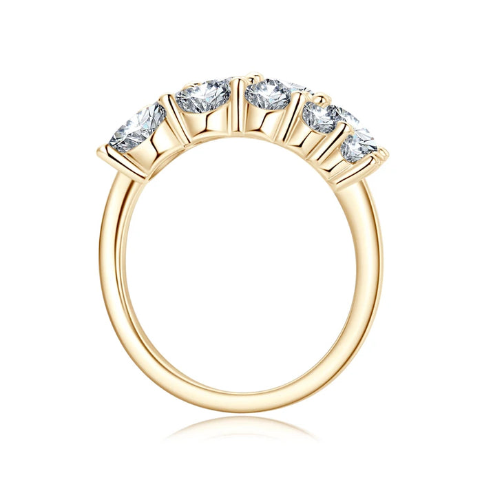 Moissanite Wedding Band – 3.26cttw Multi-Stone Sparkle