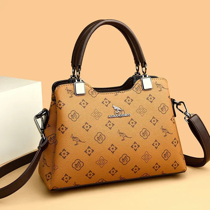 High-Quality PU Leather Handbag for Women – Animal Print Casual Tote, Versatile Fashion Bag - Samanta Factory