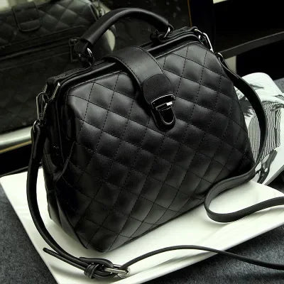 Women’s Shoulder & Crossbody Bag – Trendy Rhomboid Doctor Handbag