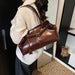 Stylish Vegan Leather Tote Bag with Tassel Detail and Spacious Interior - Samanta Factory