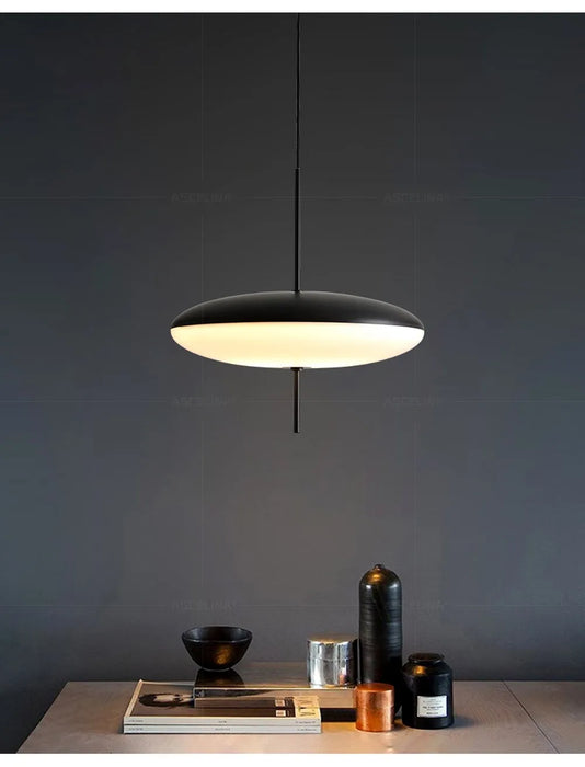 Modern Pendant Light – Flying Saucer Design with LED Illumination