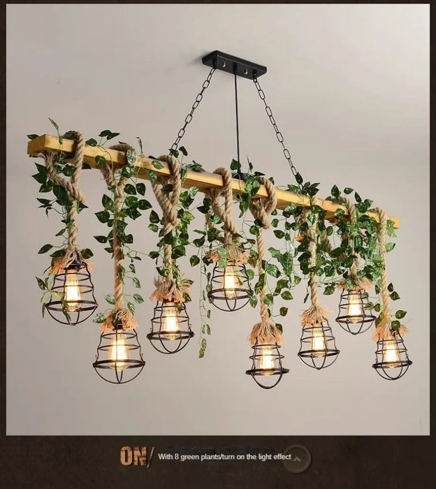 Wrought Iron Chandelier – Multi-Head Vintage Pendant Light for Restaurants & Hotels - Samanta Factory